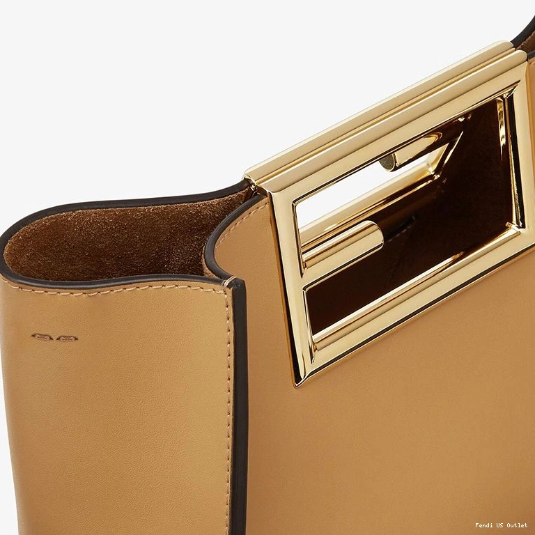 Affordable HOT In Apricot Small Way Calf Bag Leather Fendi 0718